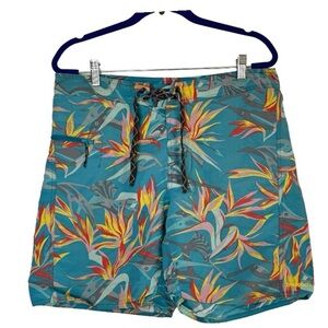 Patagonia Men’s Board Shorts Bird of Paradise blue